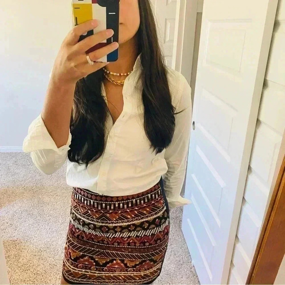 H&M Embroidery Min Skirt - Picture 3 of 9